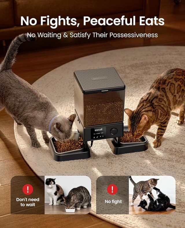 Thumbnail 4 de oneisall 5L Automatic Cat Feeder with App Control 🐱