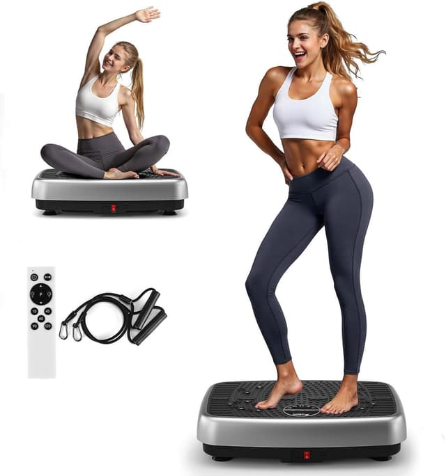 Detalle de EvoSpark 2026 Dual Motor Vibration Plate for Home ๐