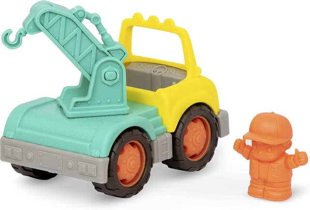 Detalle de Battat Véhicules de Construction – Lot de 3 mini camions pour enfants dès 1 an