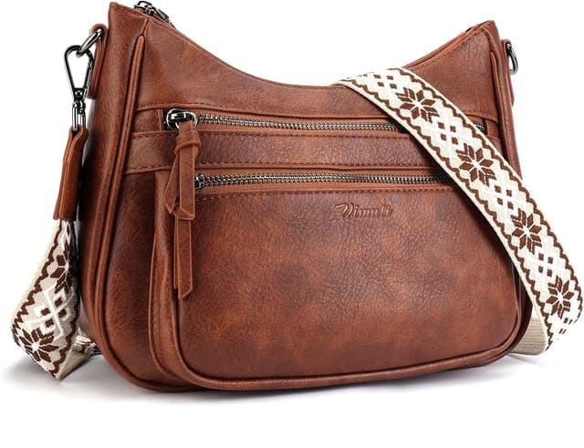 Detalle de VIMUTI Umhängetasche Damen mittelgroß – leichte Crossbody Bag mit vielen Fächern