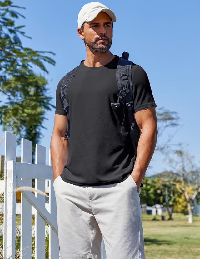 Thumbnail 2 de COOFANDY T Shirt Sport Homme 93% Polyester