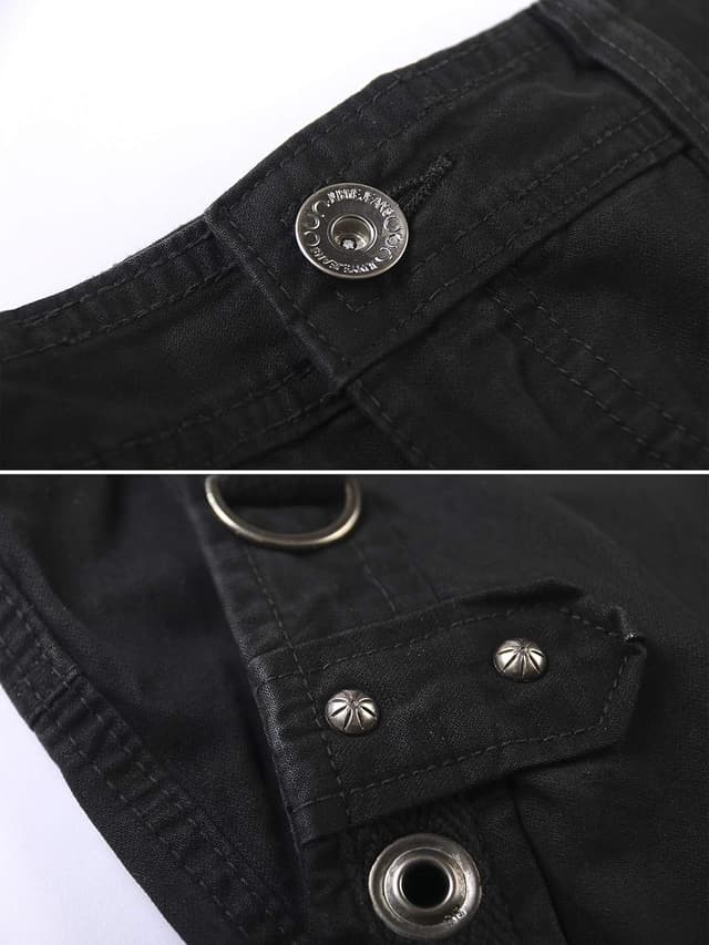 Thumbnail 6 de Aeslech men’s 100% cotton cargo trousers (baggy work/hiking) with pockets – no belt