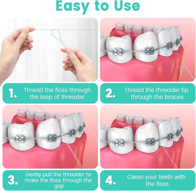 Thumbnail 3 de Floss Threaders 400 Count Pack 🦷