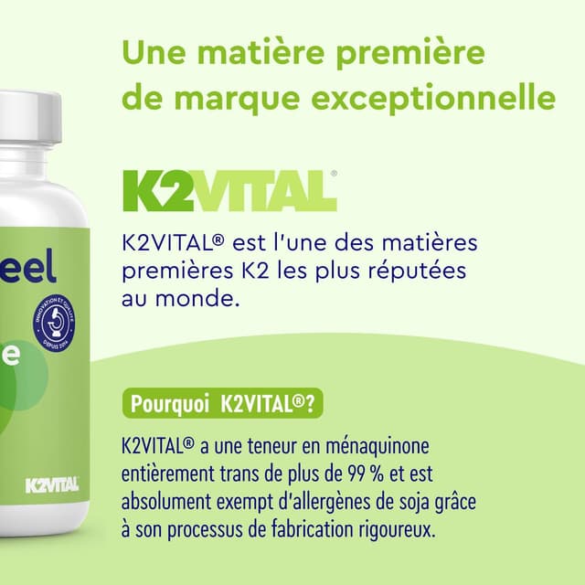 Detalle 2 de Vitamine D3 K2 200 comprimés 2000 UI