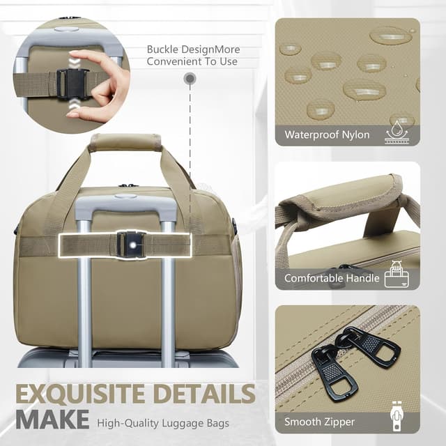 Detalle de Borsa da viaggio SUCIKORIO 40x30x20 per bagaglio a mano (25 L) con scomparto scarpe e busta bagnata