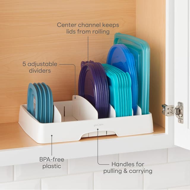 Thumbnail 1 de YouCopia StoraLid Adjustable Lid Organizer for Cabinets