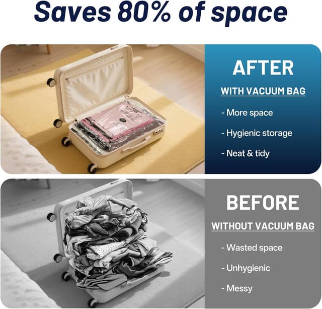 Thumbnail 4 de UPGOGO Travel Vacuum Bags 9-Pack with Pump