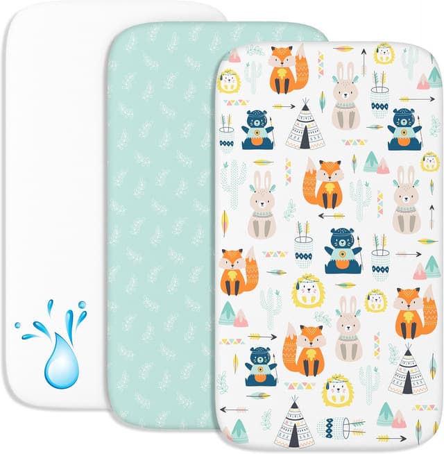 Detalle de Set Lenzuola Next To Me 3-in-1 Volpe (2 lenzuola + 1 coprimaterasso impermeabile) 55 x 90 cm