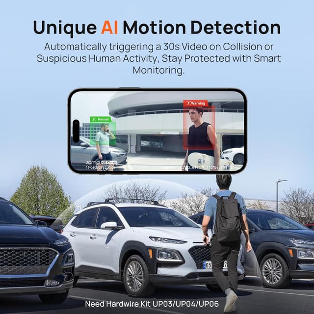 Thumbnail 4 de 70mai Dash Cam 4K Omni (Front Rear) with 4G LTE, STARVIS 2 night vision and 128GB microSD