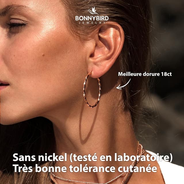 Thumbnail 3 de BONNYBIRD Lot Boucles Acier Inoxydable 40 mm