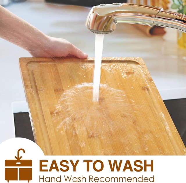 Thumbnail 5 de Extra Large Bamboo Cutting Board, 17.6" ⚙