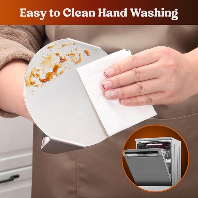 Detalle 2 de Pisol Smash Burger Press (5.5" Stainless Steel Hamburger Smasher Tool) for Griddle & Bacon