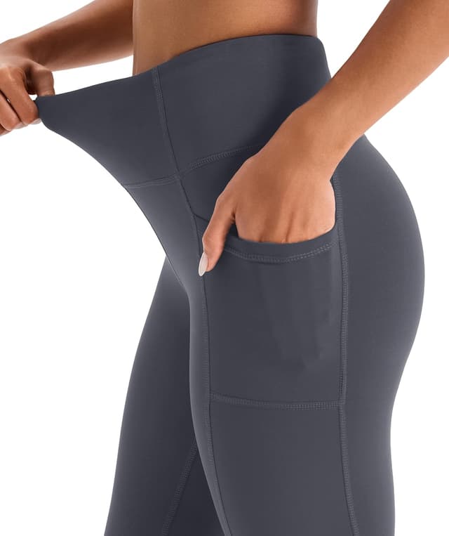 Detalle de JOYSPELS Women’s Fleece Lined Thermal Leggings with Pockets (High Waist)