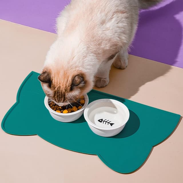 Thumbnail 1 de Cat Food Mat Silicone 44cm non‑slip