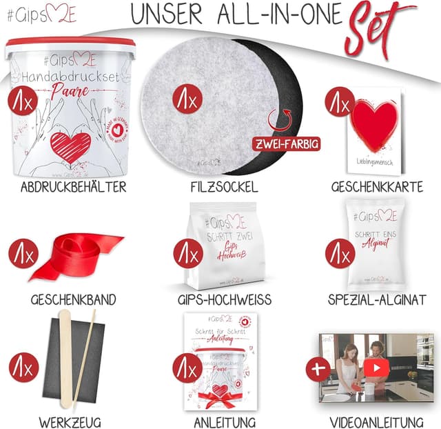 Thumbnail 1 de GipsME DAS ORIGINAL Handabdruckset 450 g