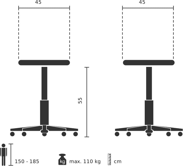 Thumbnail 1 de Topstar Sitness 5 Sitzhocker 55 cm