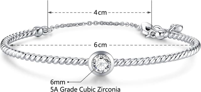 Detalle 1 de Bracelet en plaqué or torsadé, 6 mm