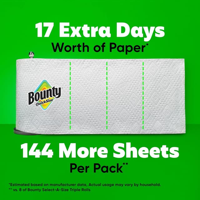 Detalle de Bounty Quick-Size Paper Towels 27 rolls