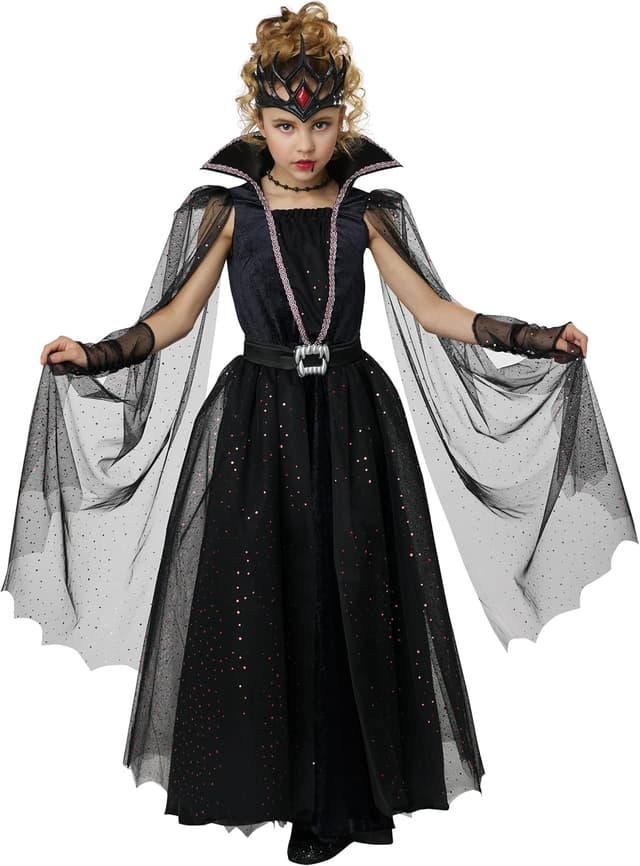 Detalle de California Costumes Girls' Vampire Queen costume set