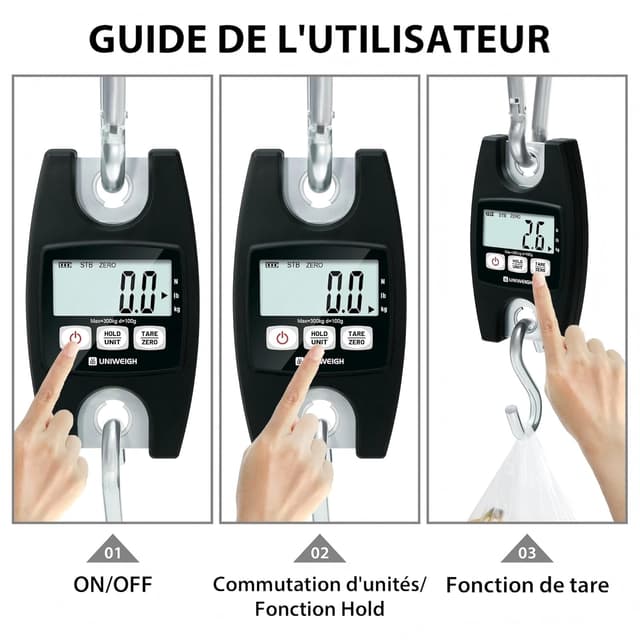 Thumbnail 4 de UNIWEIGH Balance suspendue 660lb/300kg
