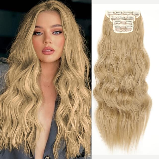 Detalle de Clip-in Haarverlängerung 24 Zoll, 4-teilig