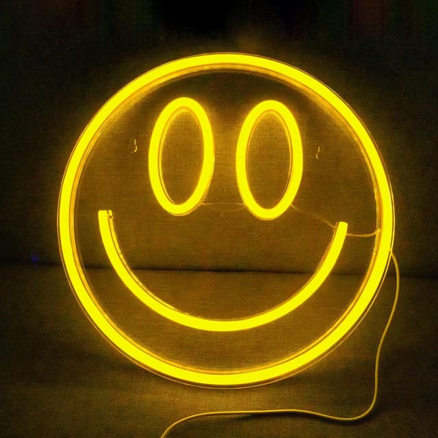 Detalle de Aslanka Lächeln Neonlicht mit USB, Smiley-LED