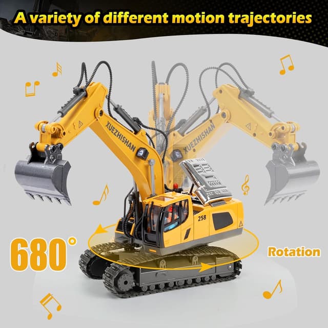 Detalle 2 de KidsFaves Excavator Remote Toy, 680°