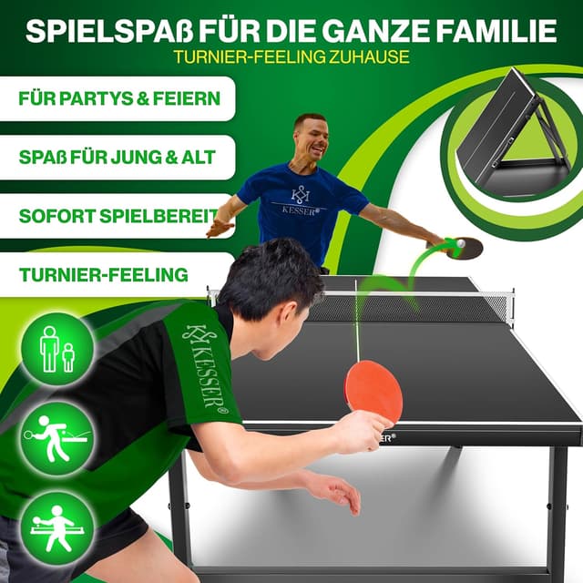 Detalle 2 de KESSER® Tischtennisplatte Mini 153 × 76,5 cm 🏓