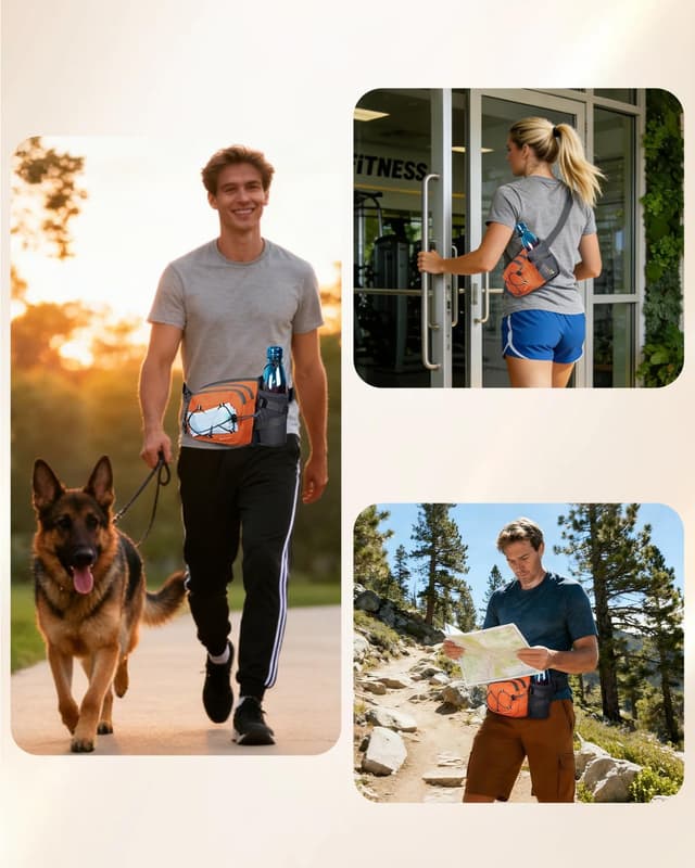 Thumbnail 6 de sportsnew Hydration Waist Pack with Water Bottle Holder (2L) for Running, Hiking & Dog Walking
