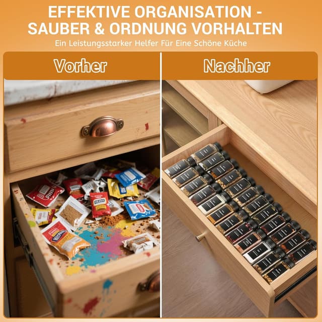 Thumbnail 6 de Gewürzgläser Eckig Set 24er, 120 ml