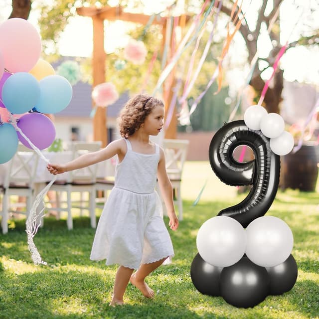 Thumbnail 5 de OFFCUP Globo Número 7 Negro 101 cm para fiestas