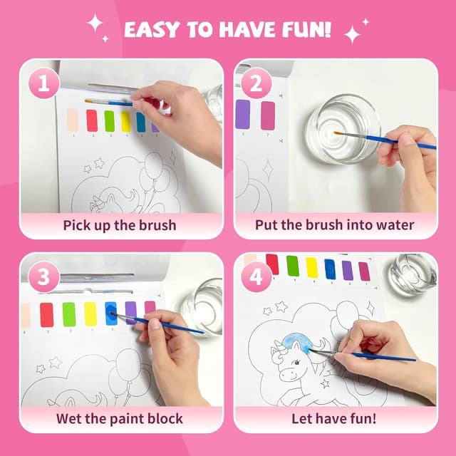 Thumbnail 6 de Paint With Water Books 3-Pack 20 Pages ๐จ