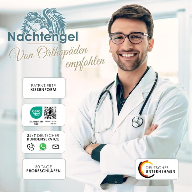 Thumbnail 6 de Nachtengel Orthopädisches Memory Foam Nackenstützkissen