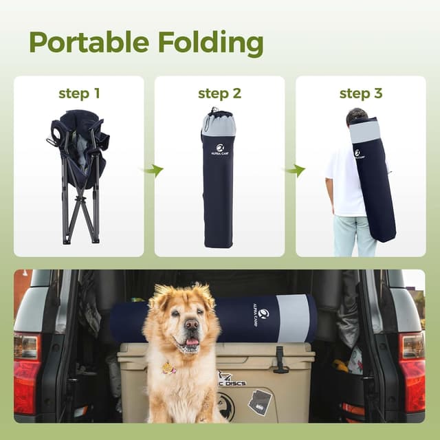 Thumbnail 6 de ALPHA CAMP Camping Chair 200 kg