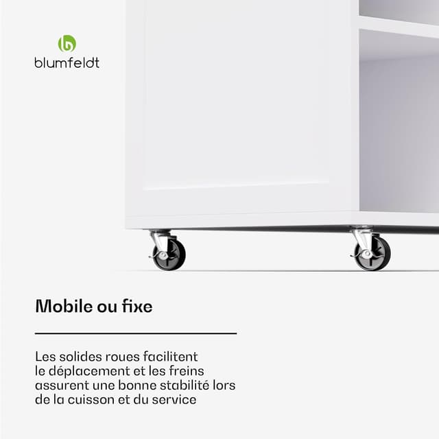 Thumbnail 5 de Blumfeldt Chariot de Cuisine – Desserte à Roulettes