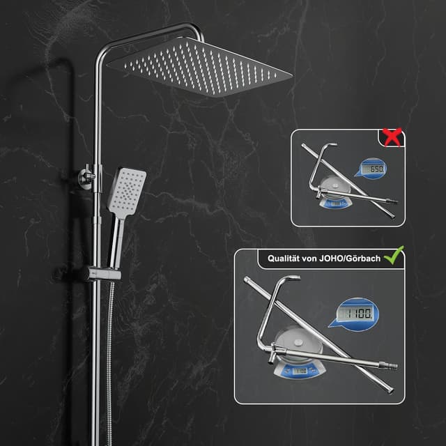 Thumbnail 3 de JOHO Edelstahl Duschset Regendusche XXL