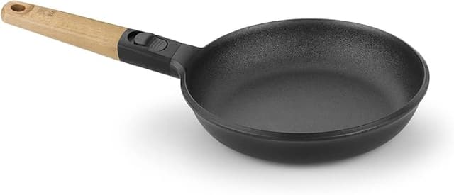 Detalle de BRA Market Sartén 22 cm, aluminio fundido, antiadherente, inducción
