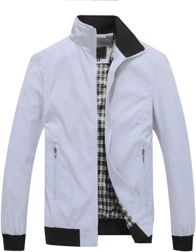 Thumbnail 6 de YOUTHUP Giacca uomo leggera casual stile bomber/cortavento con zip completa