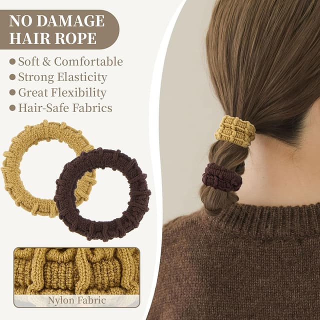 Detalle de Haargummis ZOUIQSS 10er Set 4,1 cm