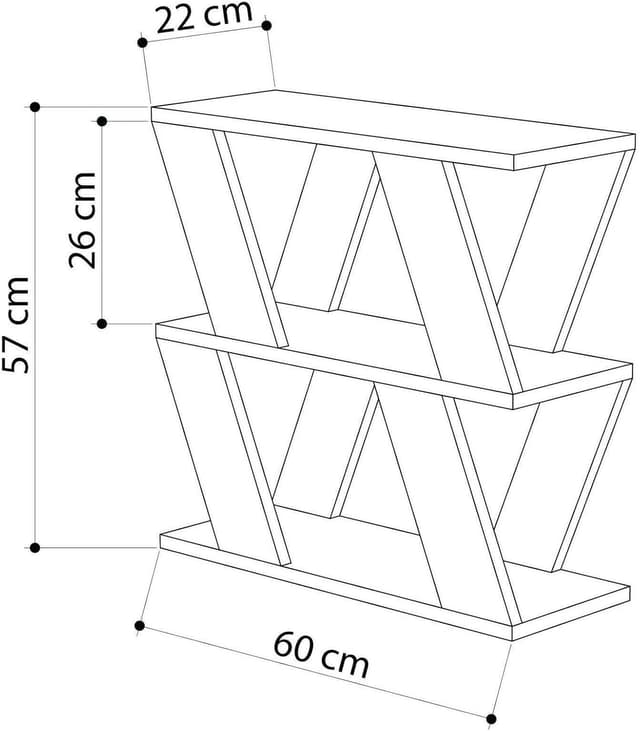 Detalle 2 de Tavolino basso da salotto Thalia 60x22x57 cm in quercia