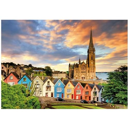 Detalle 2 de Educa - Catedral de Cobh Irlanda 🏰 1000 Piezas, 68x48 cm, Incluye Cola
