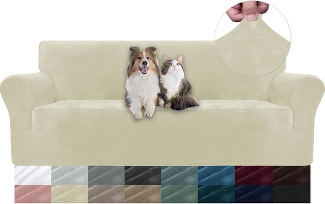 Detalle de YSTELLAA copridivano in velluto 3 posti