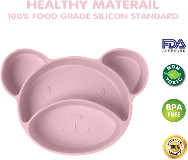 Detalle 1 de Vicloon Baby Teller für Silikon-Babygeschirr