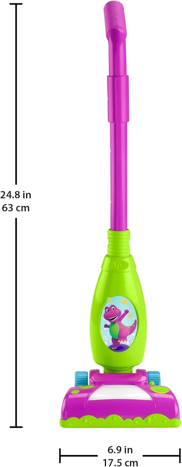 Detalle de Barney’s World Toddler Toy Clean Up Vacuum (Electronic Push Along) with Lights, Music & Games