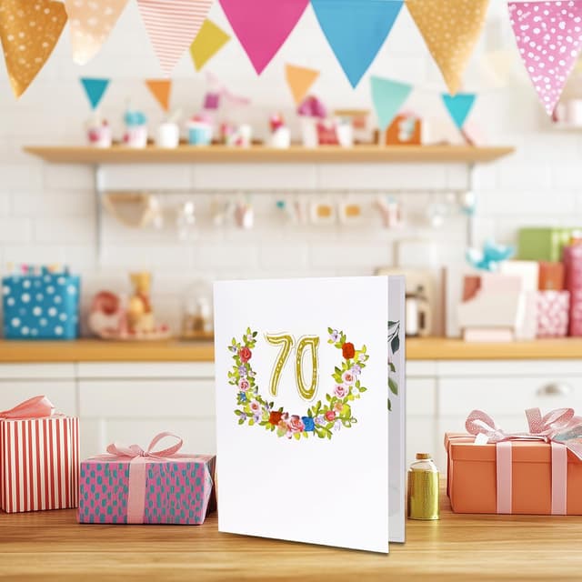 Thumbnail 6 de GREETING ART 70 Geburtstagskarte mit Pop-up