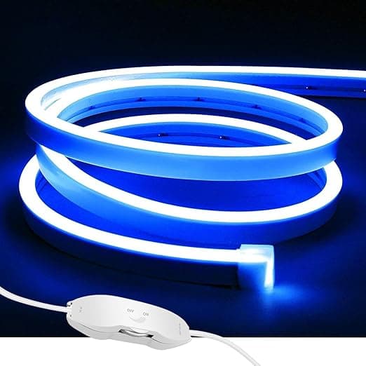 Detalle de ShineBurky Tira LED Neón Azul 5m 12V IP65 Regulable