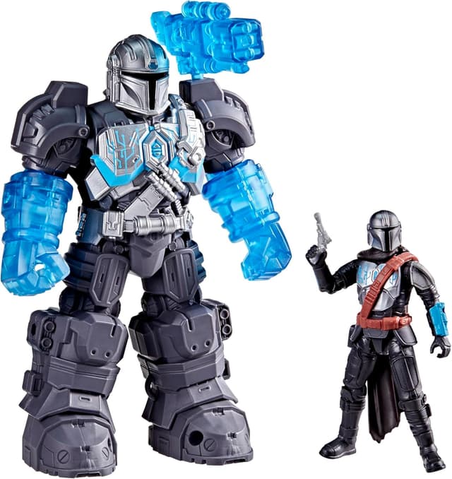 Detalle de Star Wars Hasbro Epic World of Action Mech Force Suit ispirato a Il Mandaloriano (action figure da 10 cm)