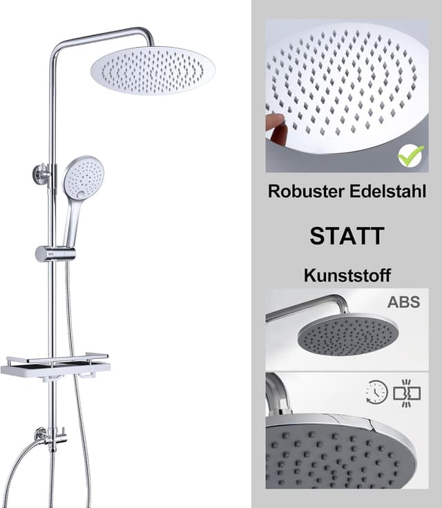 Thumbnail 1 de JOHO Colonna Doccia D25cm pioggia