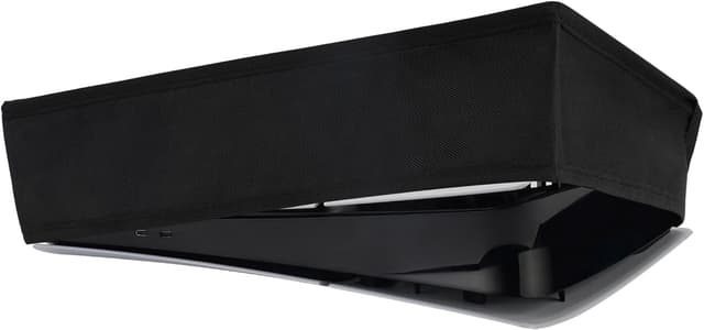 Detalle de PlayVital horizontal dust cover for PS5 Slim Digital Edition (new smaller design) – nylon waterproof protector sleeve, black