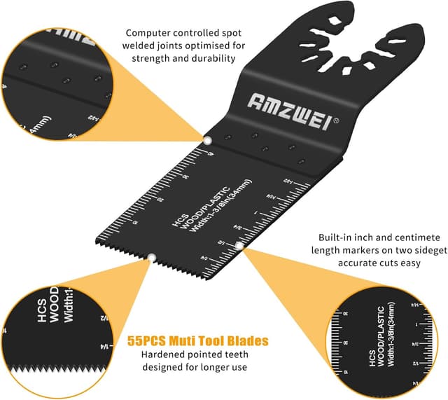 Thumbnail 4 de Universal Titanium Multi Tool Blades 55PCS